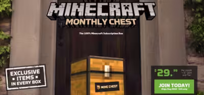 Recibe cada mes en tu casa un cofre sorpresa de 'Minecraft' por suscripción