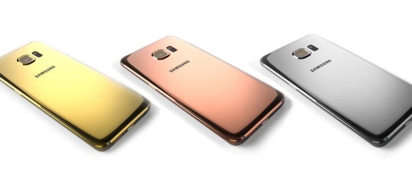 Si te aburren los teléfonos corrientes, mira este Samsung Galaxy S7 bañado en oro