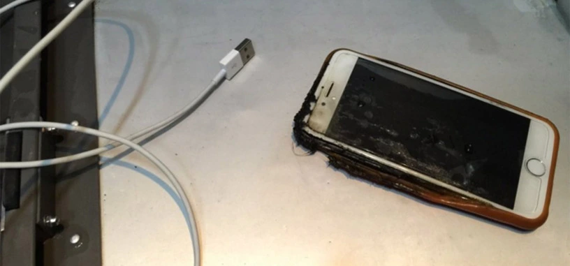 Un iPhone 6 se incendia en mitad de un vuelo comercial