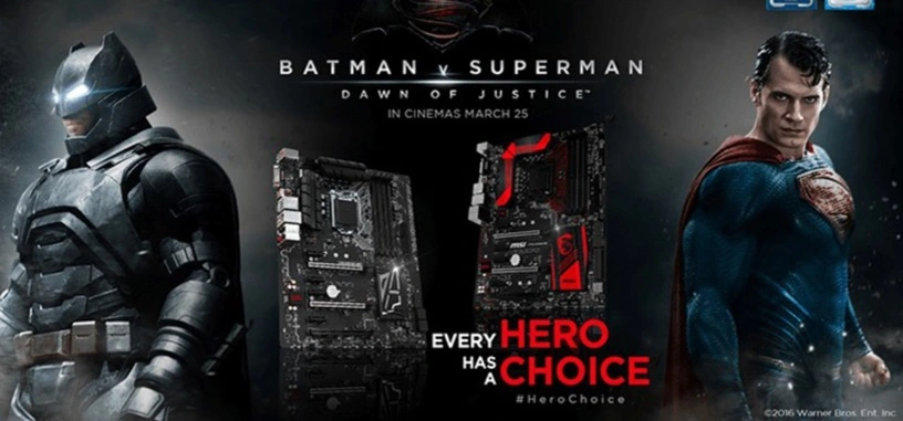 MSI promociona 'Batman v Superman' en varios de sus productos, y concurso de modders