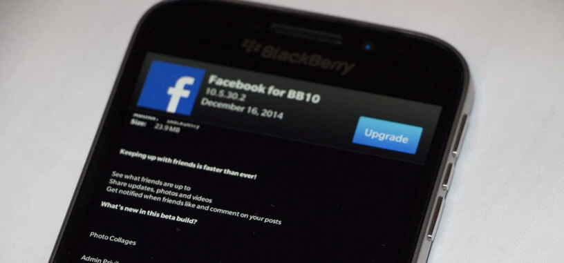 Facebook dejará de ofrecer soporte a su aplicación en las Blackberry