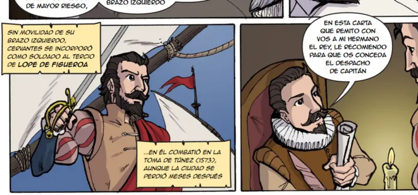 Un cómic gratuito conmemora el cuarto centenario de la muerte de Cervantes
