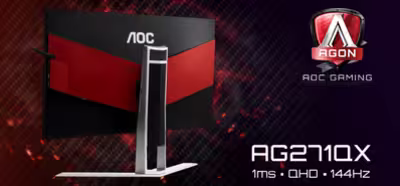 AOC presenta un nuevo monitor de 27 pulgadas con FreeSync y 144 Hz de refresco