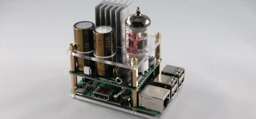 Este proyecto combina un amplificador de válvulas con una Raspberry Pi