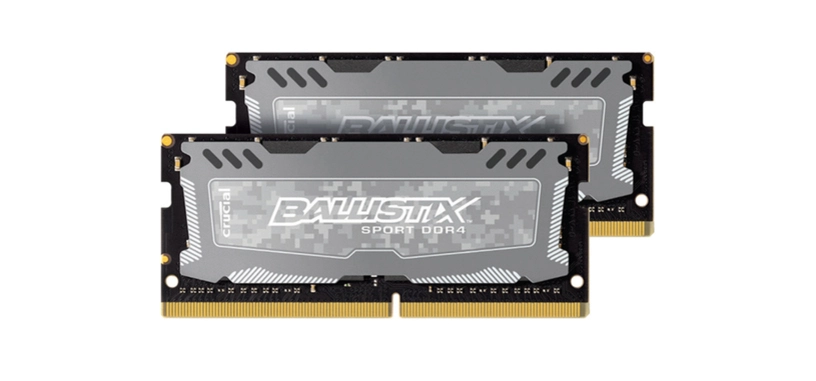 Crucial introduce un kit de 16 GB DDR4-2400 SODIMM de la serie Ballistix Sport LT