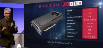 AMD saca la artillería con la Radeon RX 480 de 199 dólares