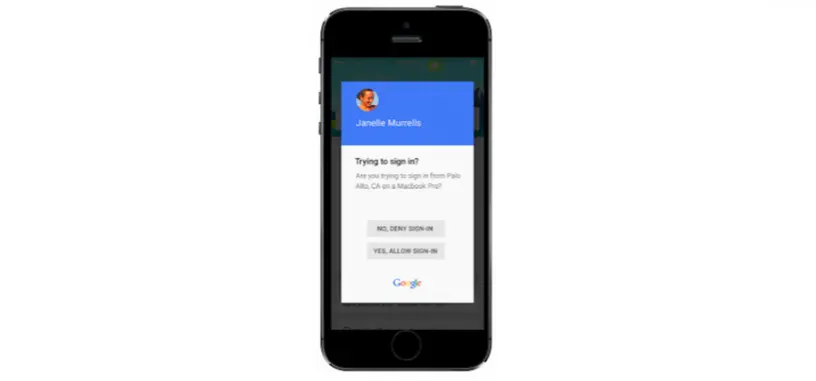 Google presenta un nuevo método de autenticación en dos pasos con un simple sí o no