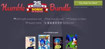 Este Humble Bundle de Sonic el erizo corre que se las pela