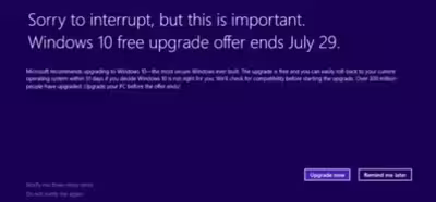 Esta es la última táctica de Microsoft para que te pases a Windows 10