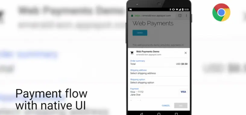 La nueva versión de Chrome potenciará los pagos a través del navegador