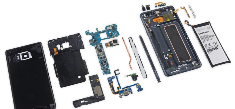 El Samsung Galaxy Note 7 suspende el examen de reparabilidad de iFixit