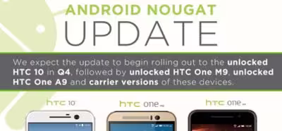 HTC concreta un poco más la fecha de llegada de Android 7.0 Nougat a sus teléfonos