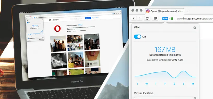 Opera presenta la nueva versión de su navegador, con VPN gratuita como mayor novedad