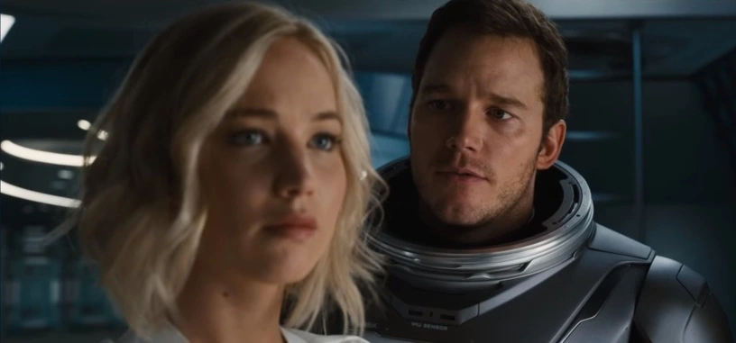 Chris Pratt y Jennifer Lawrence son los únicos habitantes de una nave en 'Passengers'