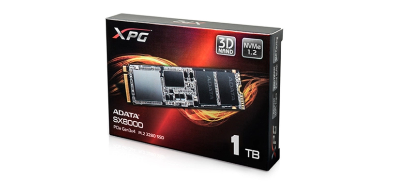 Adata presenta XPG SX8000, nuevo SSD en formato M.2 de tipo PCIe 3.0 x4 NVMe