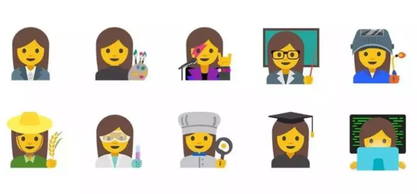 Los nuevos 'emojis' de Android 7.1 añaden diversidad racial y de género en las profesiones