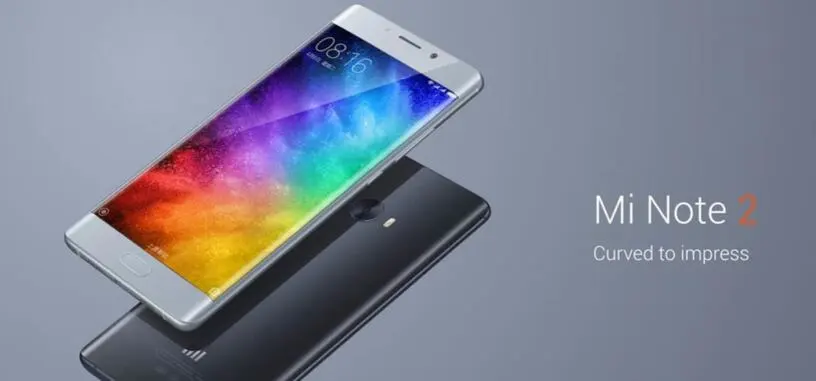 Xiaomi se apunta a las pantallas curvas con el Mi Note 2