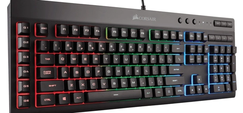 Corsair K55 RGB, teclado con teclas de macros e iluminación RGB de 50 dólares