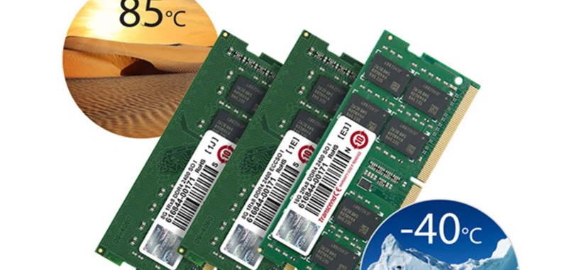 Transcend presenta módulos de memoria DDR4 SO-DIMM que aguantan temperaturas extremas