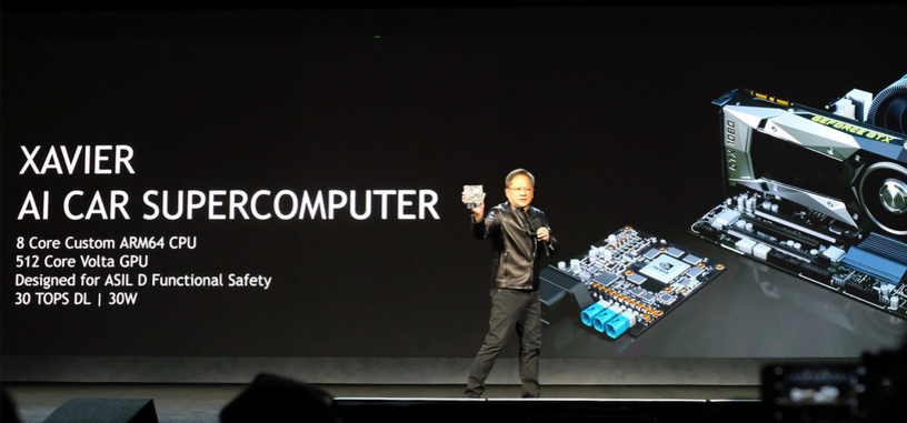 Nvidia hace uso de su computadora Xavier para mostrar su coche totalmente autónomo
