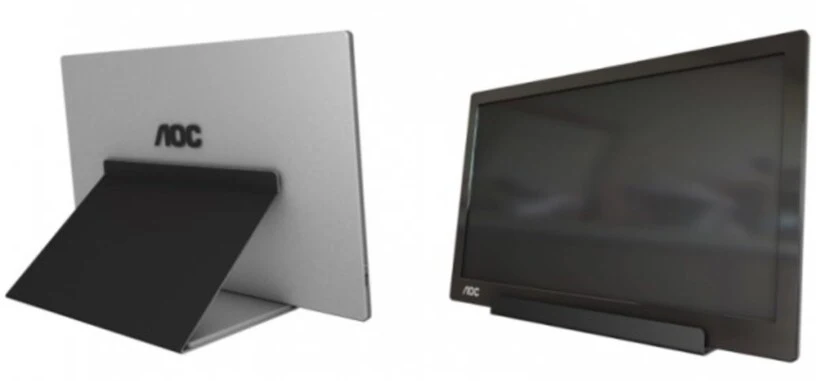 AOC presenta un delgado monitor portátil con conector USB tipo C