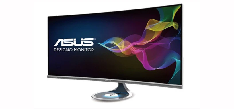 Asus Designo Curve MX38VQ, monitor panorámico con carga inalámbrica
