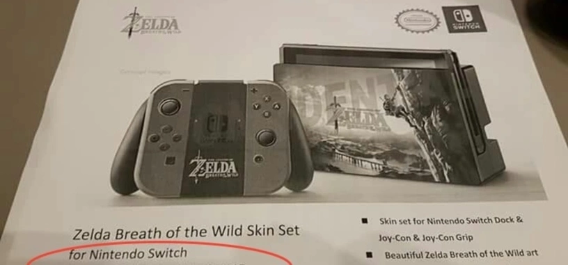 Aparecen imágenes de los posibles accesorios que acompañarán a la Nintendo Switch