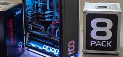 El 8Pack OrionX es un PC de 30 000 dólares con placas base X99 y Z270 y cuatro Titan X