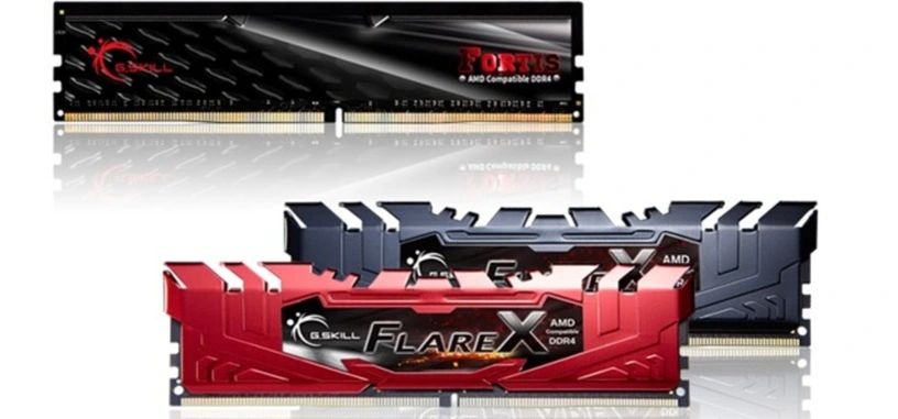 G.Skill presenta las series Flare X y FORTIS de memoria DDR4 para los procesadores Ryzen