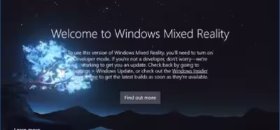 La última versión beta de Windows 10 añade el portal de realidad mixta