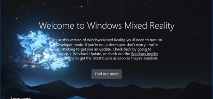 La última versión beta de Windows 10 añade el portal de realidad mixta