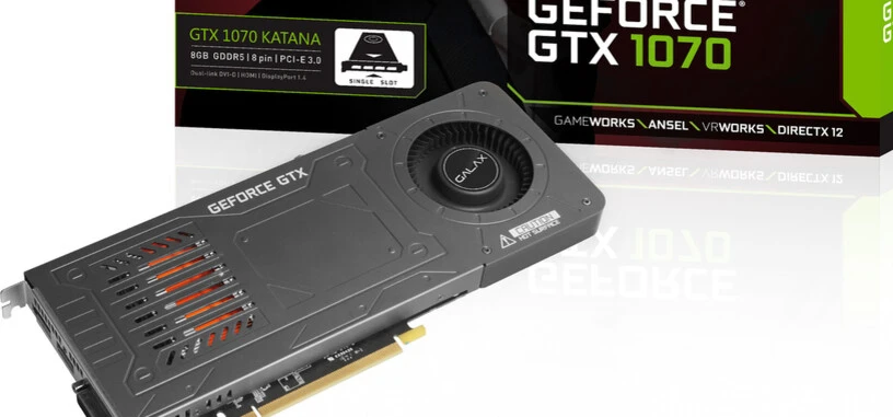 GALAX añade la GeForce GTX 1070 Katana de una ranura y refrigeración por cámara de vapor