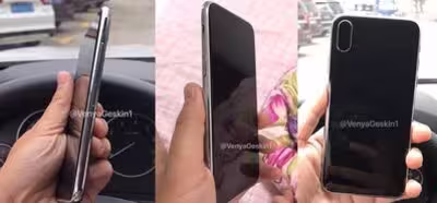 Estas imágenes mostrarían un prototipo de iPhone 8 con pantalla sin marcos