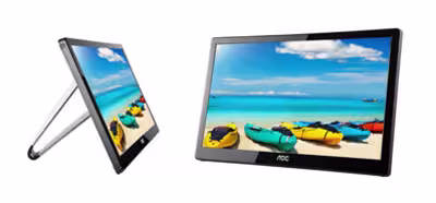 AOC presenta la pantalla I1659FWUX de 15.6'' FHD portátil conectada por USB 3.0