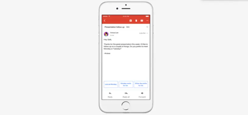 Las respuestas automáticas llegan a la aplicación de correo de Gmail
