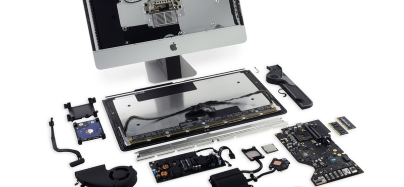 El desmontaje del nuevo iMac de 21.5'' muestra que la RAM y la CPU se