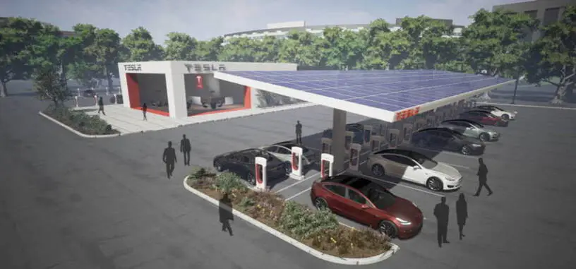 Las estaciones de servicio de Tesla funcionarán únicamente con energía solar