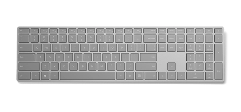 Microsoft presenta un teclado Bluetooth con lector de huellas integrado