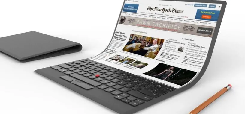 Lenovo muestra su concepto de portátil con pantalla plegable