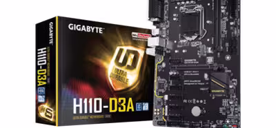 Gigabyte presenta la placa base GA-H110-D3A para equipos de criptominería