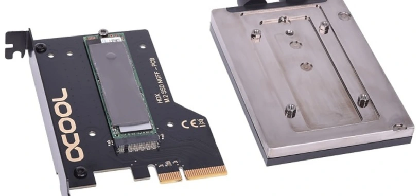 Alphacool presenta dos nuevas refrigeraciones para SSD, una pasiva y otra líquida