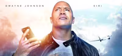 Dwayne Johson y Siri protagonizan el nuevo anuncio publicitario de Apple