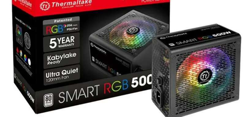 Thermaltake presenta la serie Smart RGB, fuentes económicas 80 PLUS con iluminación