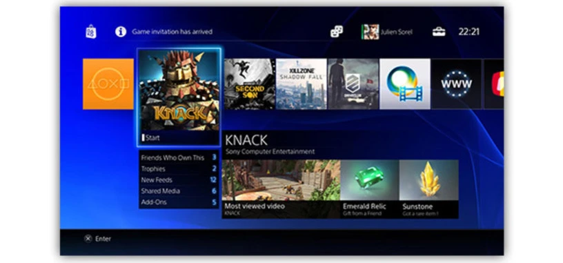 Sony muestra la interfaz de la PlayStation 4 en varias imágenes de alta resolución