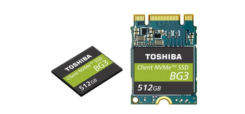 Toshiba presenta su pequeño SSD de 512 GB, de bajo consumo y tipo M.2 PCIe