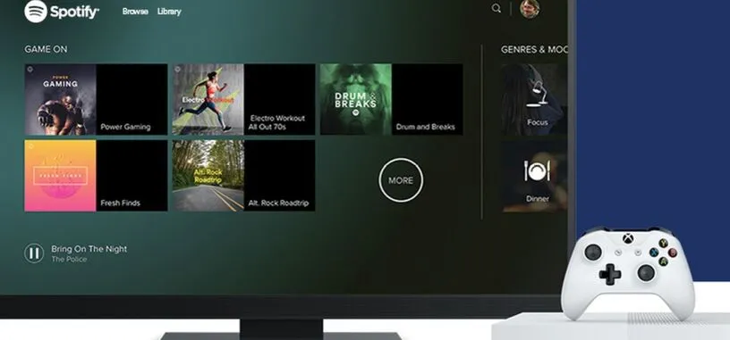 Spotify ahora está disponible como aplicación para la Xbox One