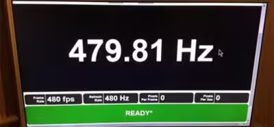 El primer prototipo de monitor comercial de 480 Hz está de camino
