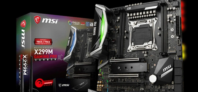 MSI presenta X299M Gaming Pro Carbon AC, placa base para Core X de tipo micro-ATX