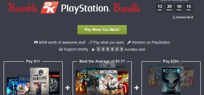 2K presenta un Humble Bundle lleno de imprescindibles para consolas PlayStation