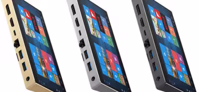 Este mini-PC parece un teléfono con su pantalla de 6 pulgadas